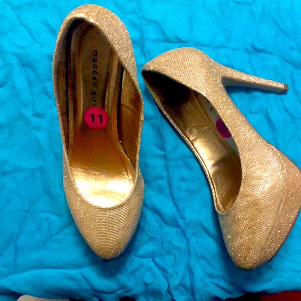 GOLD, PLATFORM NEVER WORN